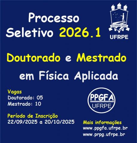SELECTION PROCESS (ACADEMIC MASTER'S AND DOCTORATE) 2026 .1